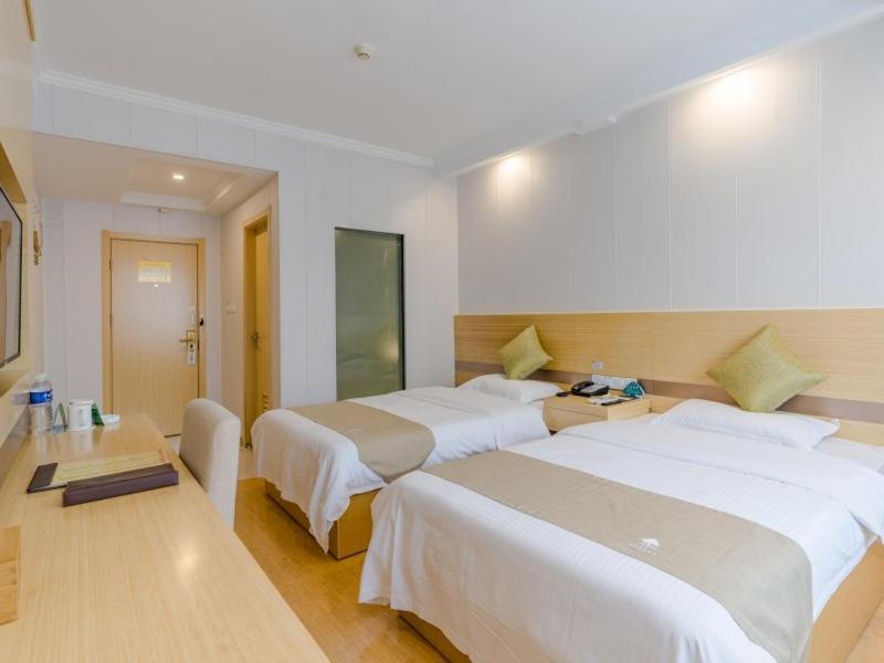Greentree Inn Anhui Hefei High-Speed Railway South Station Baohe Avenue Government Business Hotel Bagian luar foto