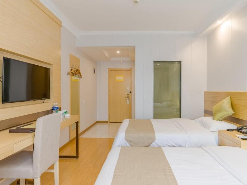 Greentree Inn Anhui Hefei High-Speed Railway South Station Baohe Avenue Government Business Hotel Bagian luar foto